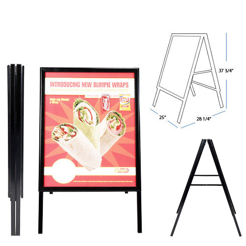 22x28 A-Frame Snap Frame Sidewalk Sign Holder for 22 x 28 Poster Sizes –  Displays4Sale